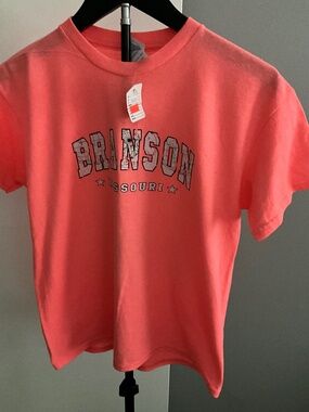 VTG Branson Missouri Souvenir T-Shirt Youth Large Pink NWT Delta Pro Weight Retr